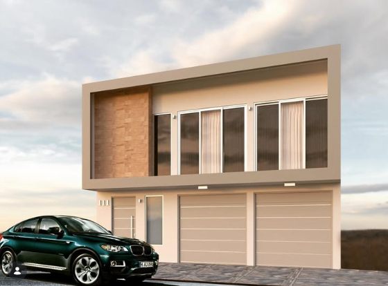 Casa residencial con acceso vehicular