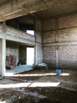 Interior de obra en proceso de construcción